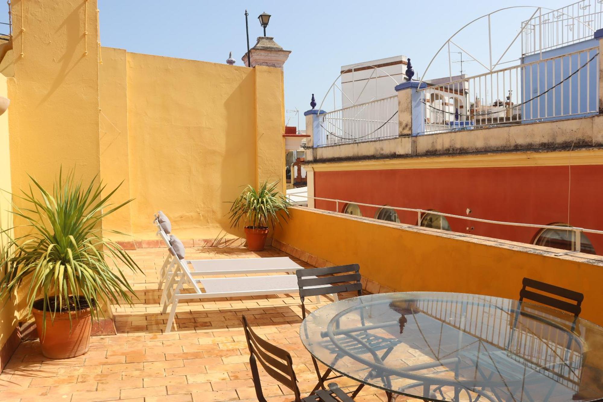 Апартаменты Fantastico Duplex Catedral, Terraza Privada Севилья Экстерьер фото
